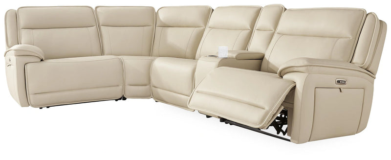 Double Deal Reclining Sectional with Console
