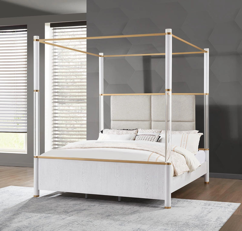 White Canopy King Bed