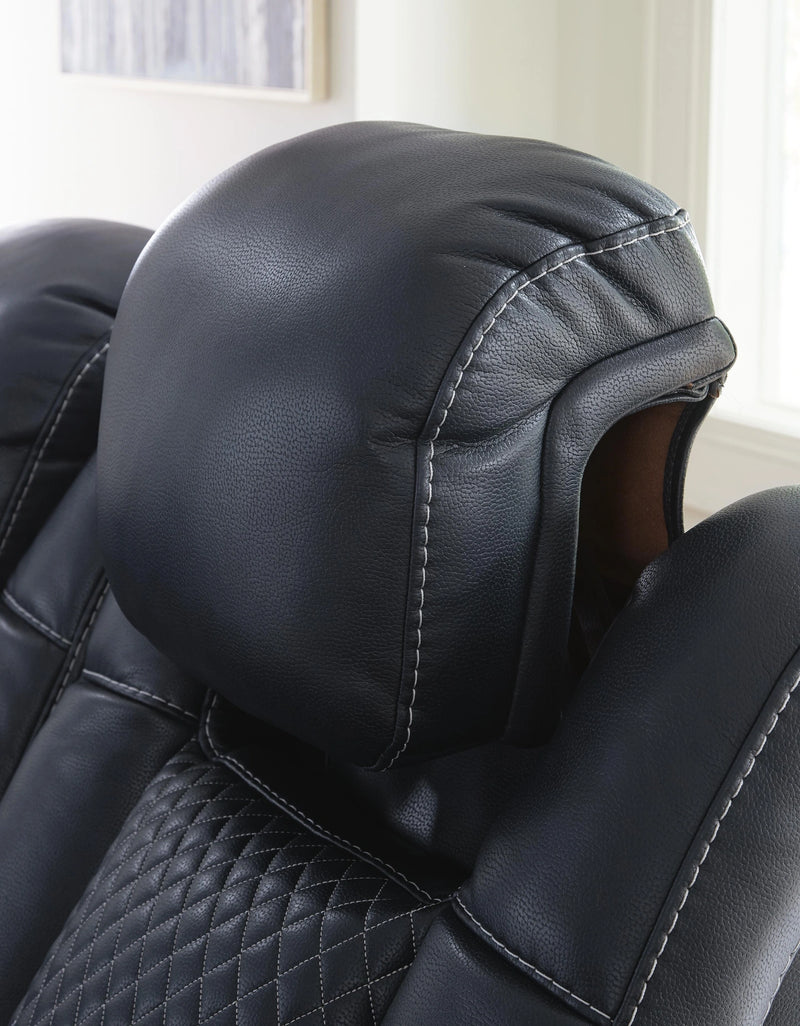 Fyne-Dyme Power Reclining Loveseat with Console