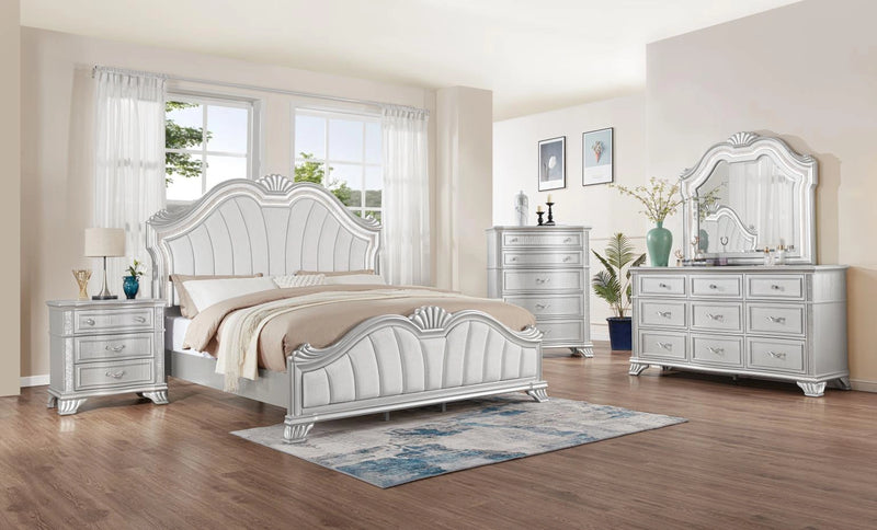 Silver Queen Bed