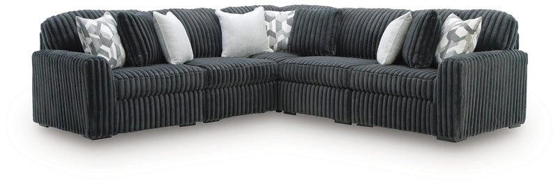 Midnight-Madness Sectional - Gunmetal