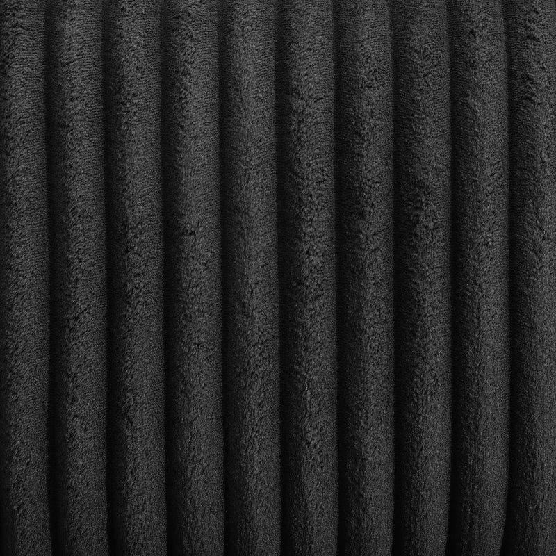 Black Corduroy Motion Loveseat