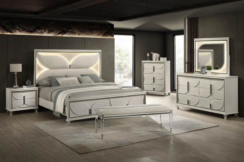 Mysterious Gold King Bed