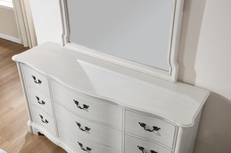 King Bed-Dresser-Mirror