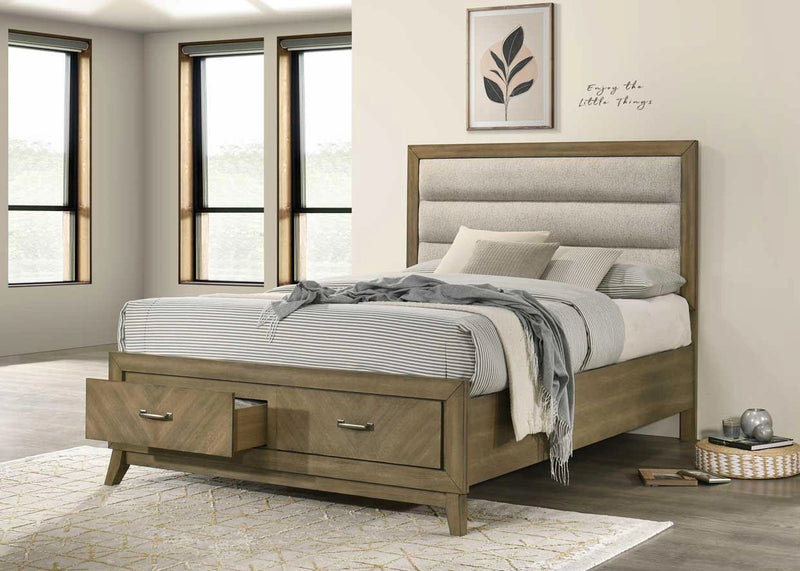 B269 Antique Gray Bed