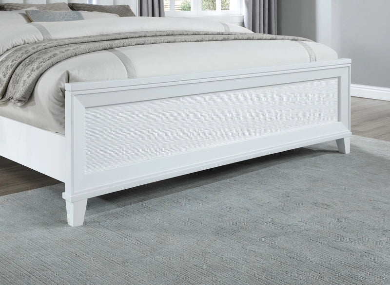 White Led King Bed