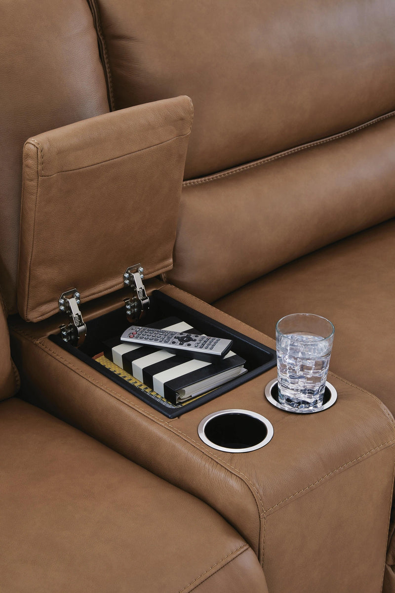 DeepWakes Reclining Sectional with Storage Console