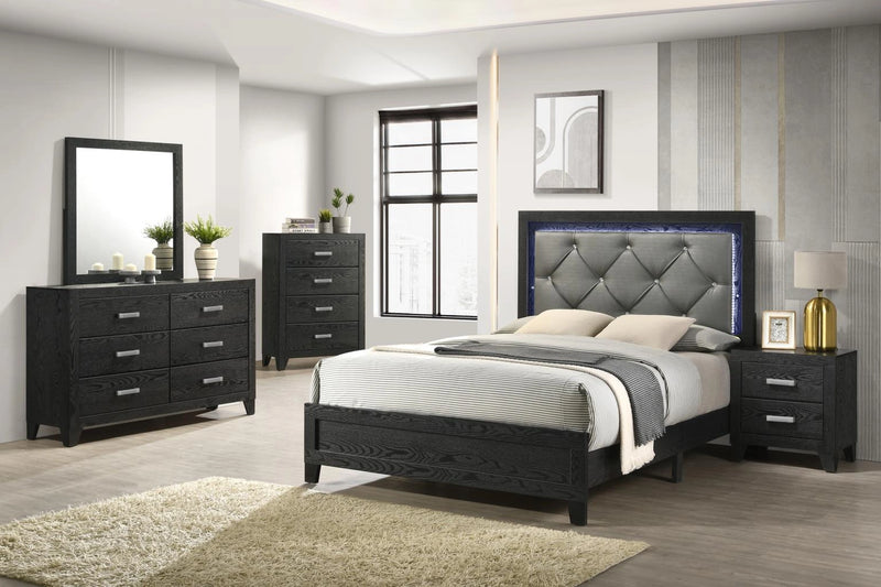 Queen Bed Frame - Dresser - Mirror - Chest - Nightstand