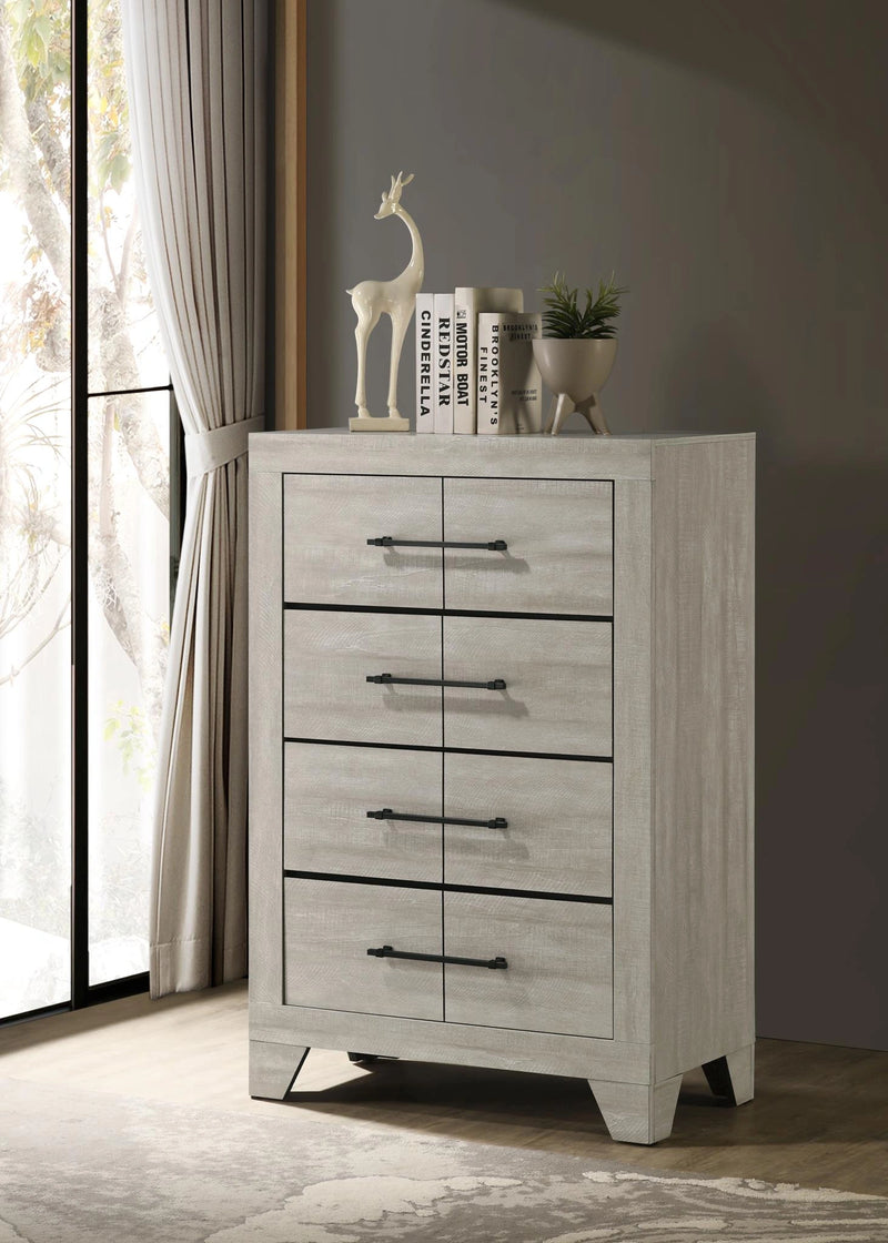 Dusty Gray Oak Queen Bed