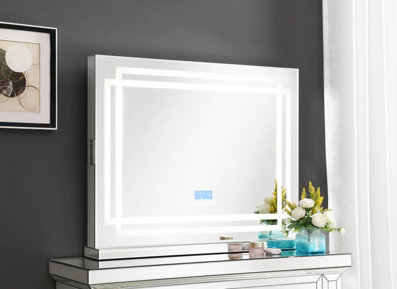 G-325 Glamour Vanity Set With Dresser-Mirror Bluetooth Speaker With Lights