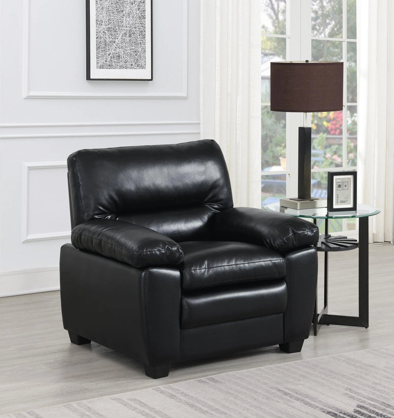 U529 Black Pu Chair